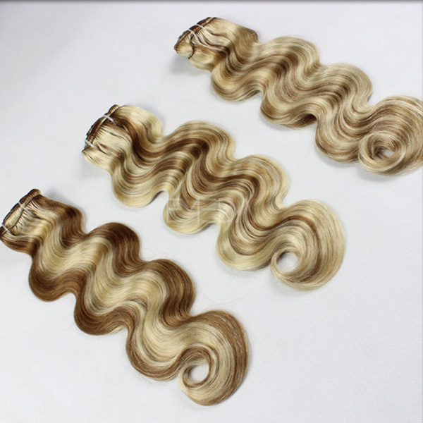 full head blonde clip in hair extensions lp116